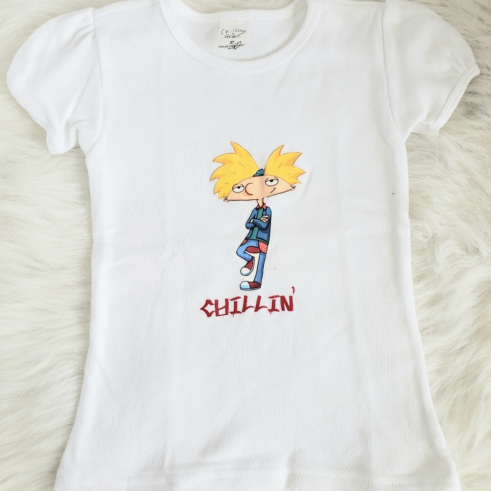 Toddler girls Hey Arnold 3t Shirt custom made